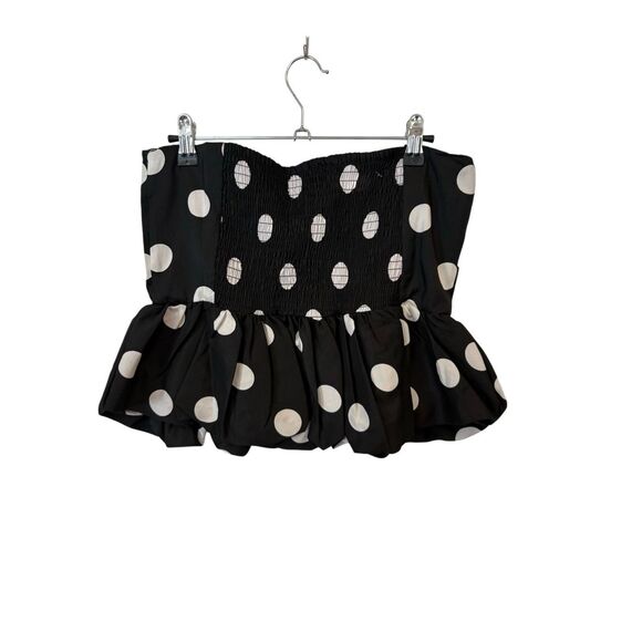 Polka Dot Strapless Top - Picture 2 of 7